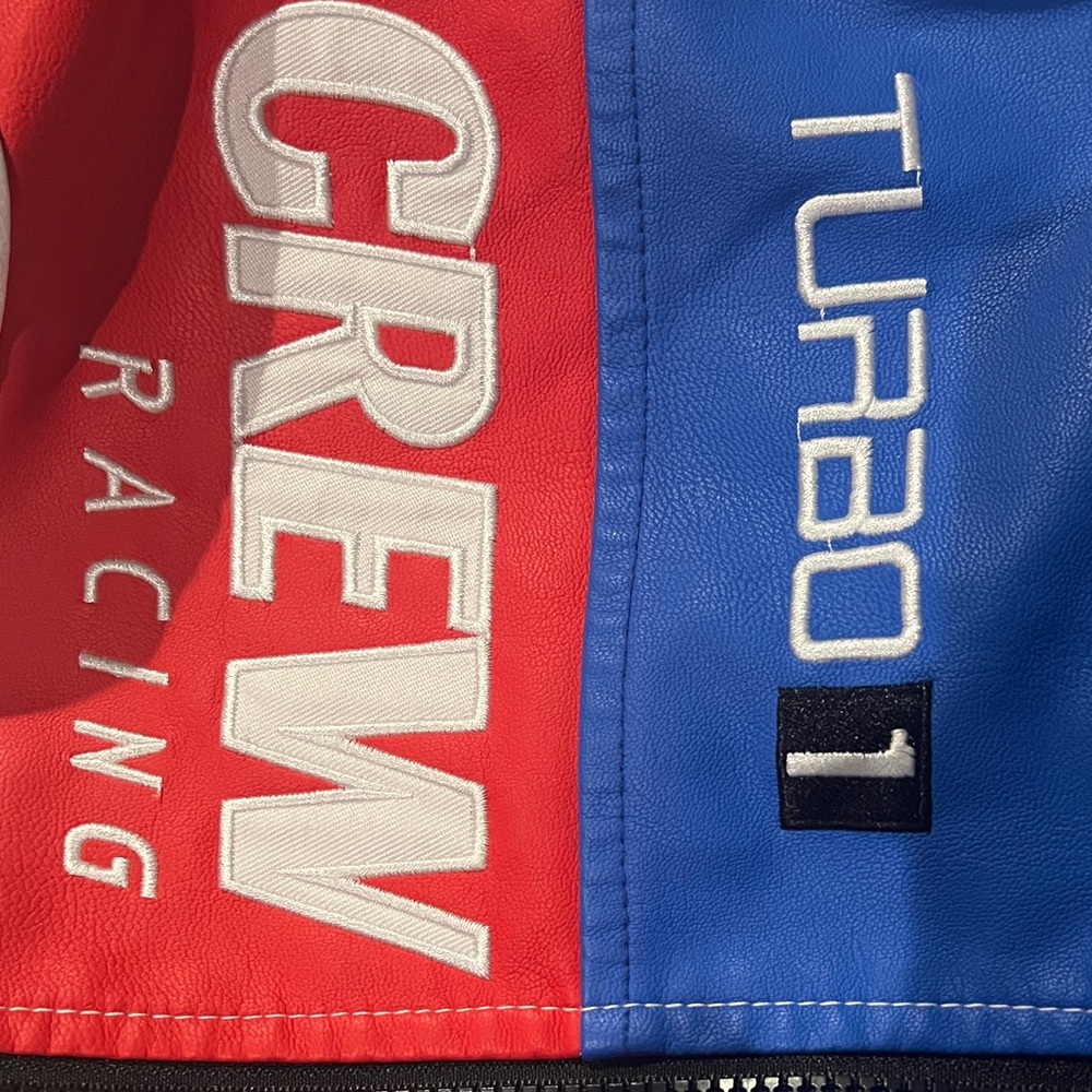 Crew Team Racing Colorblock Bomber Jacket - Blue/Red/White - Picture 15 of 15